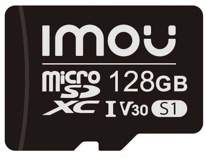 Imou 128GB Micro SDXC atminties kortelė iš arti