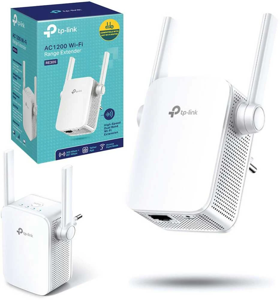 Signalo stiprintuvas TP-Link AC1200 Wi-Fi Range Extender