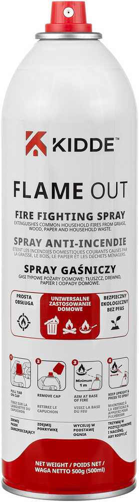 KIDDE FlameOut gesinimo purškiklis 500 ml