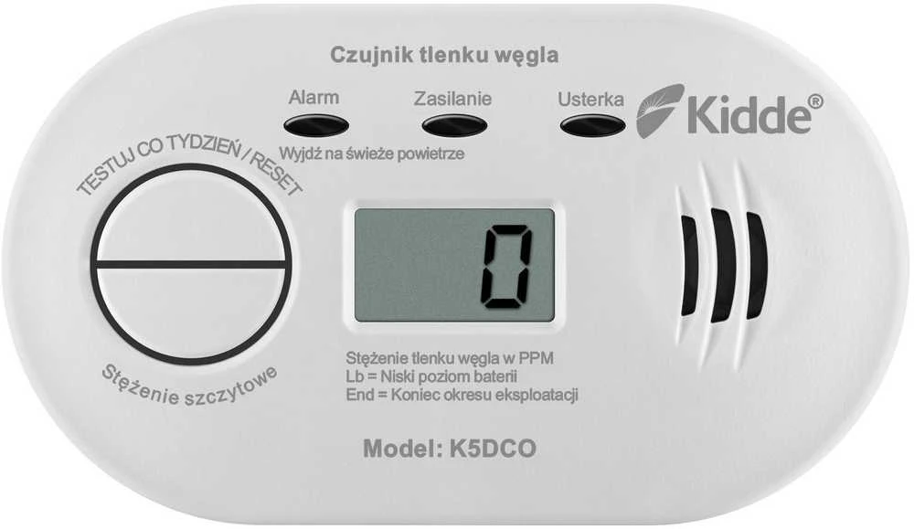 Anglies monoksido jutiklis Kidde K5DCO
