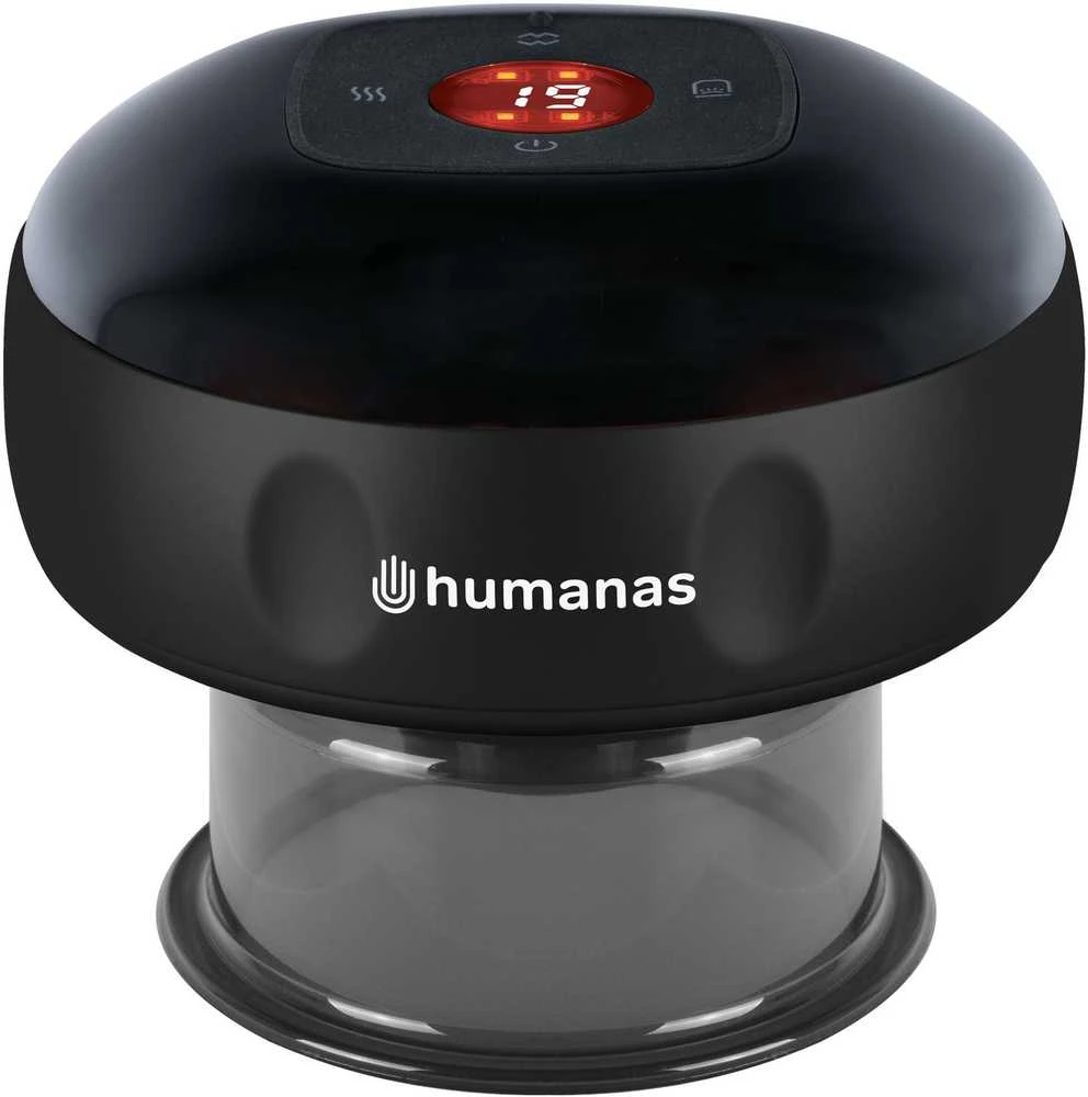 Sveikata ir Asmeninė Priežiūra - Humanas BB01 Plus Elektrinis Bankų Prietaisas 12 Pakopų Siurbimas Juodas