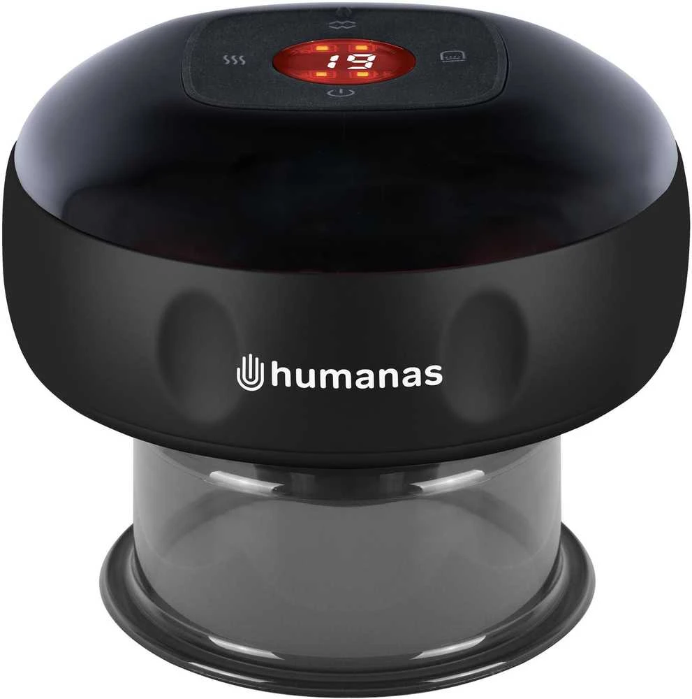 Sveikata ir Asmeninė Priežiūra - Humanas BB01 Plus Elektrinis Bankų Prietaisas 12 Pakopų Siurbimas Juodas
