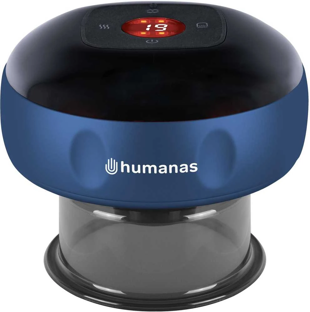 Sveikatos Prietaisas - Humanas BB01 Plus Elektrinis Bankavimo Prietaisas su Nuotoliniu Valdymu Mėlynas