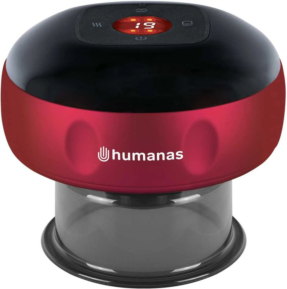 Sveikatos Prietaisas - Humanas BB01 Plus Elektrinis Bankų Prietaisas su Šildymo Funkcija Raudonas
