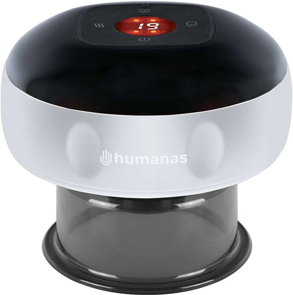 Masažuoklis - Humanas BB01 Plus elektroninis kiniškas taurelių masažo prietaisas (Balta)