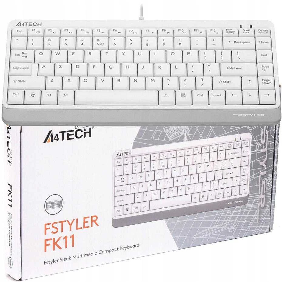 Klaviatūra - A4Tech FK11 Balta