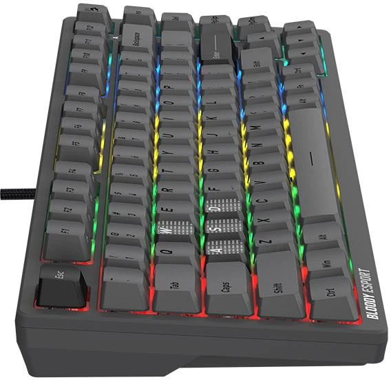 Klaviatūra žaidimams A4Tech Bloody MS76 BLMS Magnetic magnetyczna pilka