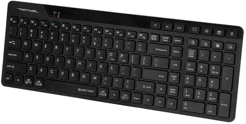 A4Tech Fstyler klaviatūra FBK27CAS, nespaudžianti, 96 % naudojama.