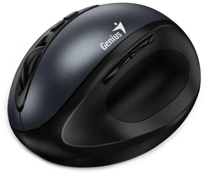 Unitek Genius Ergo 8300S Bevielė pelė, juoda-pilka, 1600DPI