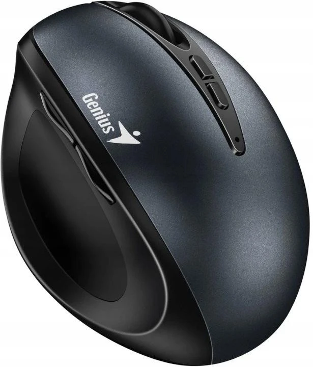 Unitek Genius Ergo 8300S Bevielė pelė, juoda-pilka, 1600DPI