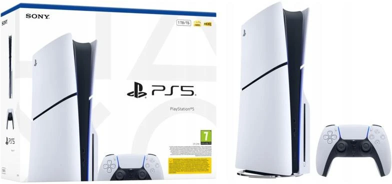 Sony PlayStation 5 Slim Disc Edition 1TB – Baltas