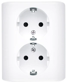 Kontakt-Simon Simon 54 Dvivietis Schuko trikampio lizdas su apertūra Skandinavijos 16A 250V