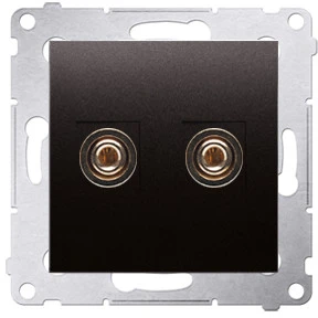 Kontakt-Simon Simon 54 Premium Vieno garsiakalbio lizdas iki 6 mm2, antracitas DGL2.01/48 (WMDG-010002-048)