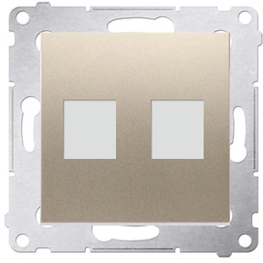 Kontakt-Simon Prijungia elektroninį lizdą dviem SIMON54 auksu - DKP2.01 / 44