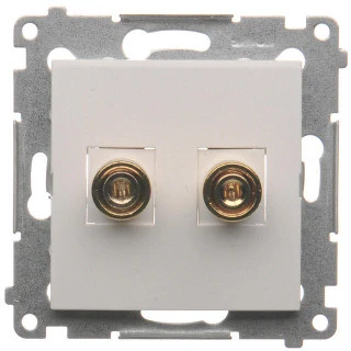 Kontakt-Simon Simon 54 garsiakalbio lizdas vienas baltas DGL2.01/11 (WMDG-010002-011)