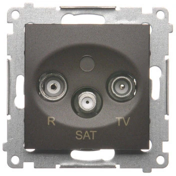 Kontakt Simon GN.ANT.RTV-SAT KOŃC.1.0DB BRĄZ SIMON54