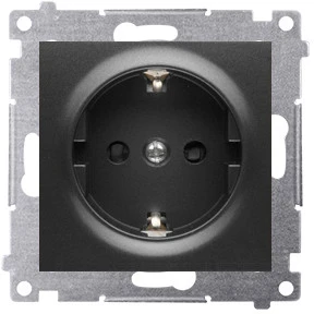 Kontakt Simon GN.SCHUKO TRANS.Juodas SIMON54