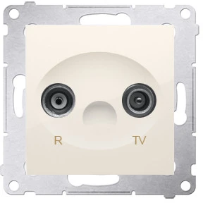 Kontakt-Simon SIMON54 RTV antenos lizdas 1dB galutinis kremas - DAK.01/41