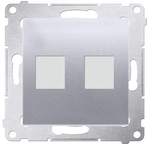 Kontakt-Simon Prijungia elektroninį lizdą dviejų SIMON54 sidabro - DKP2.01 / 43