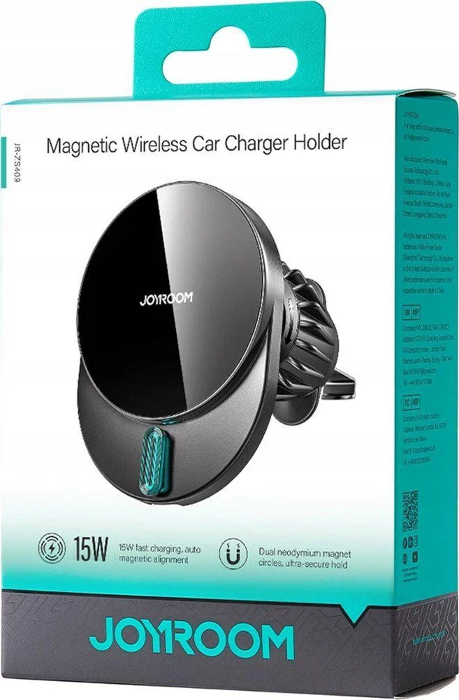 Automobilinis laikiklis-įkroviklis Joyroom JR-ZS409 MagSafe 15W juodas