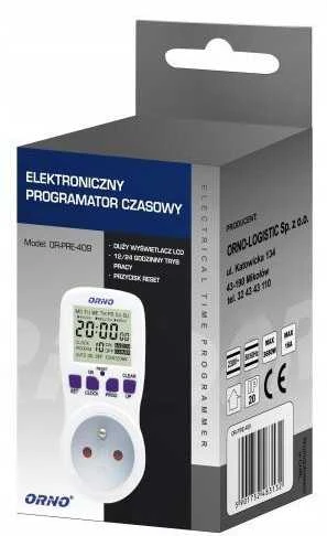 ORNO PROGRAMATOR CZASOWY ELEKRONICZNY