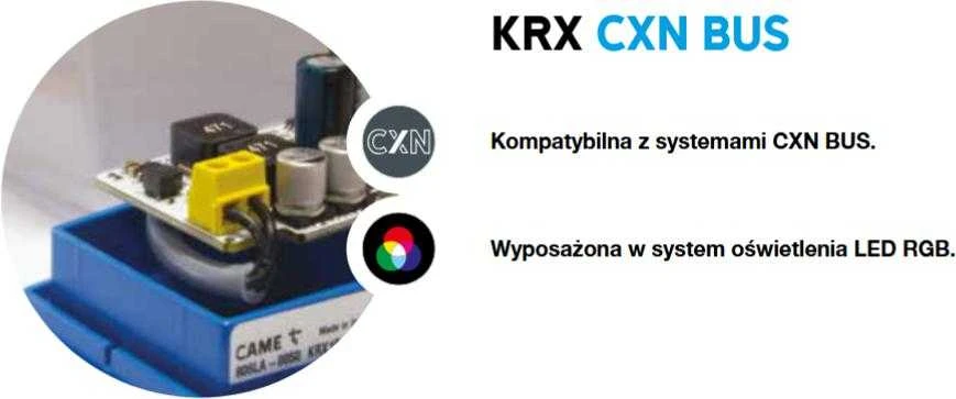 CA1 CAME KRX1B1RW BUS/RGB BALTA/daugiaspalvis įspėjamasis žibintas (806LA-0050)