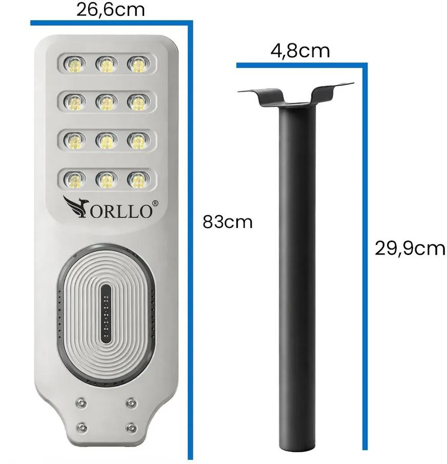 Lampa solarna Orllo 400W su laikikliu