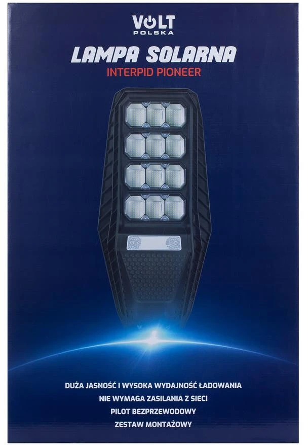 Lampa solarna VOLT POLSKA PIONEER 240 + panel 18W + 18.000mAh + pilot