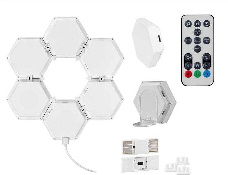 Tracer šešiakampės RGB Ambience lempos – Smart Hexagon