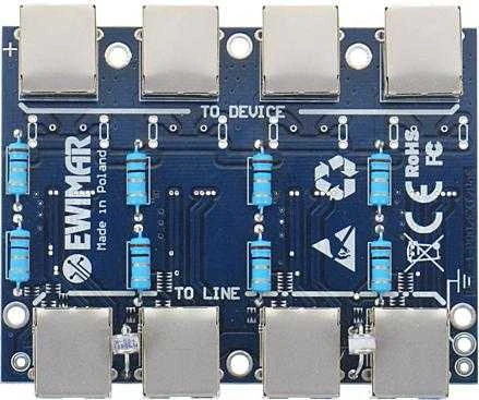 LAN modulis su apsauga nuo viršįtampių EXT su PoE apsauga EWIMAR PTF-54-EXT/PoE