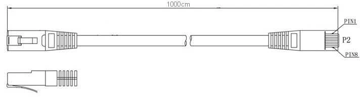 Lanberg Tinklo kabelis UTP RJ-45 10m