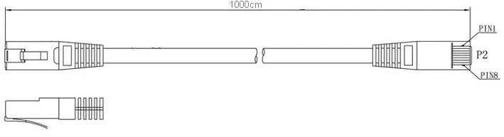 LANBERG PCF6-10CC-1000-S Patchcord RJ45 kat.6 FTP 10m Pilkas