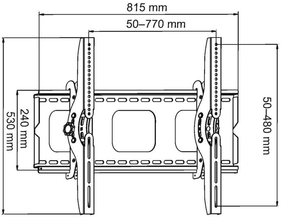 ART RAMT AR-08 LCD laikiklis AR-08 LCD Juodas vertikalus reguliavimas 32-100 100kg