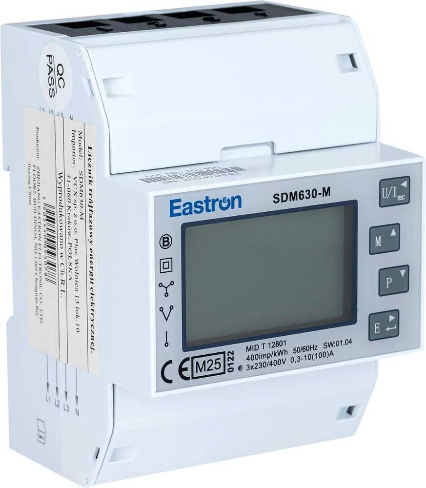 „Carruzzo“ trifazis energijos skaitiklis VCX SDM 630 MODBUS V3
