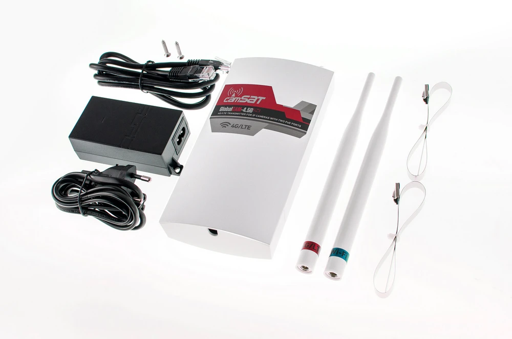 Maršrutizatorius PRIEIGOS TAŠKAS LTE Cat. 4 GLOBALCAM4.5G-2POE 2.4 GHz, 150 Mbps CAMSAT
