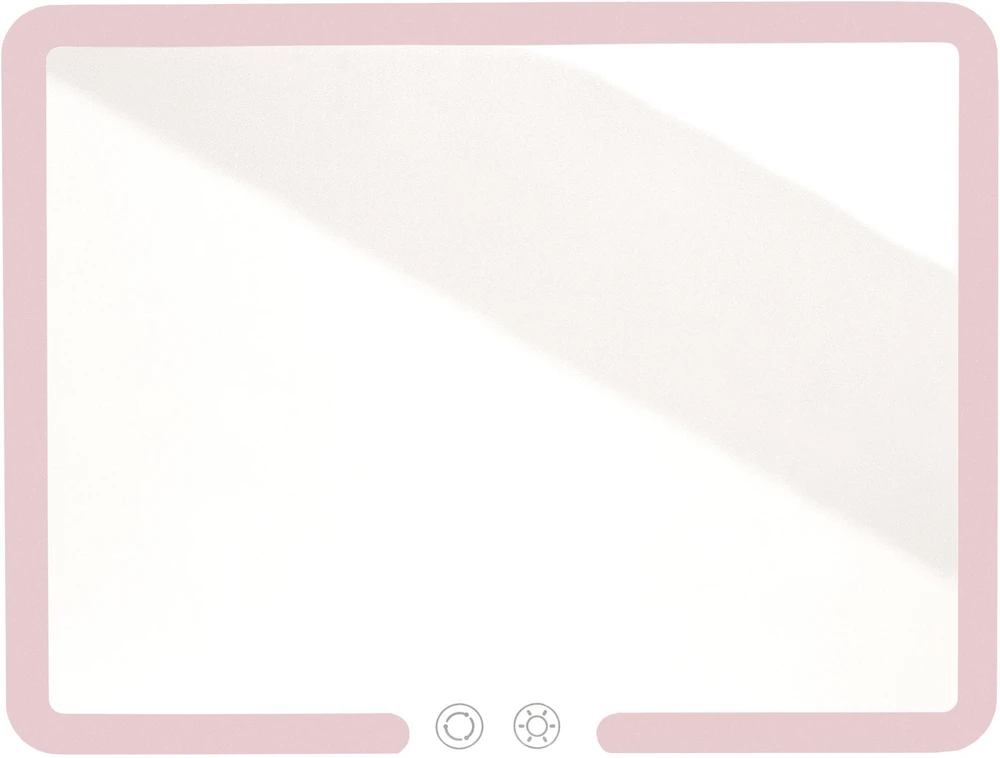 Makiažo veidrodis su LED apšvietimu Humanas HS-ML02 (Rožinis)