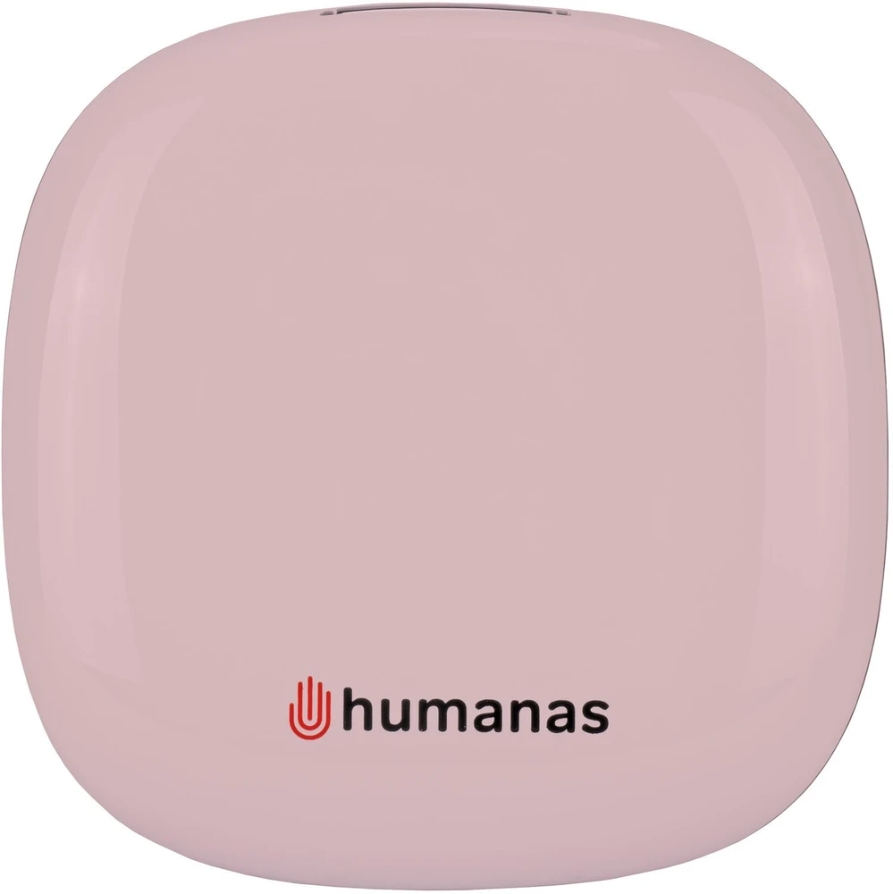 Kosmetinis Veidrodis - Humanas HS-PM01 LED Šviesa Reguliuojamas Intensyvumas 5x Didinimas Rožinė