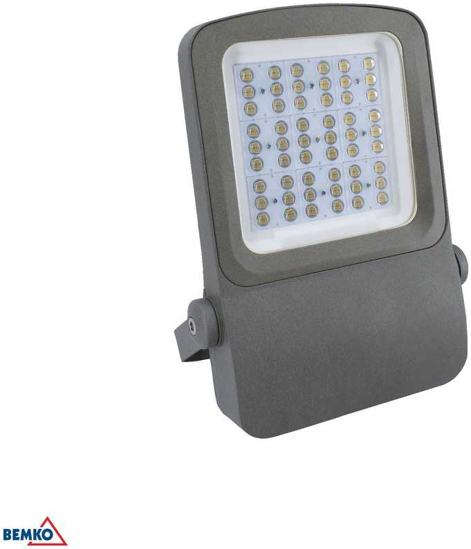Luxmena 150W LED prožektorius CAMPUS, pilkas, 4000K, IP66