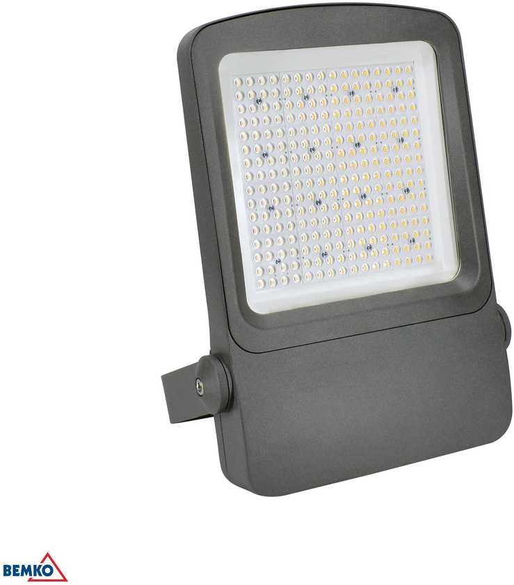 Luxmena 200W LED prožektorius CAMPUS, pilkas, 4000K, IP66