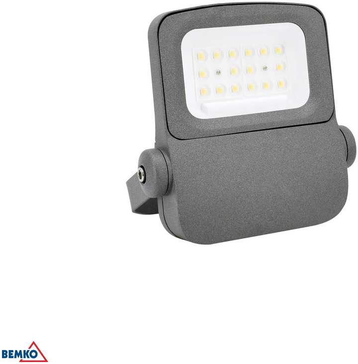 Luxmena 30W LED prožektorius CAMPUS, pilkas, 4000K, IP66