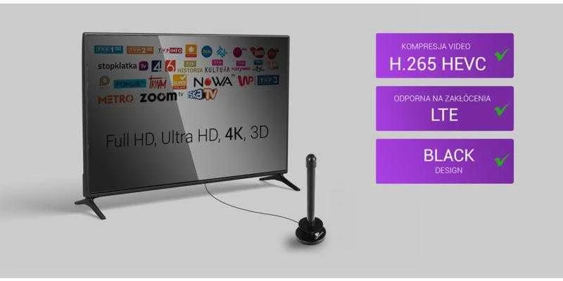 DVB-T2 Spacetronik kablio magnetinė antena