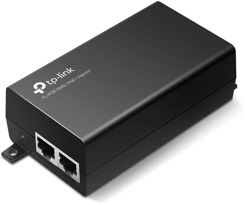 TP-LINK | PoE+ purkštuko adapteris | TL-POE160S | 10/100/1000 Mbit/s | Ethernet LAN (RJ-45) jungtys 1x10/100/1000Mbps RJ45 duomenų įvesties prievadas, 1x10/100/1000Mbps RJ45 maitinimo ir duomenų išvesties prievadas