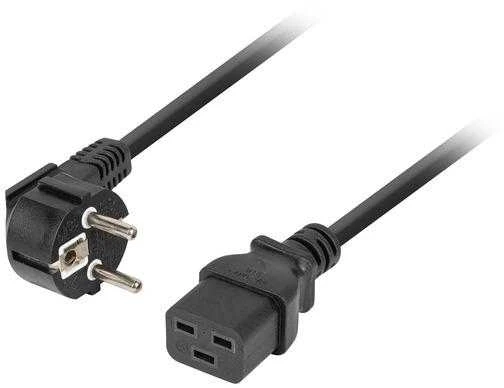 Lanberg CEE 7/7 maitinimo laidas – IEC 320 C19, 1,8 m, juodas (CA-C19C-10CC-0018-BK)