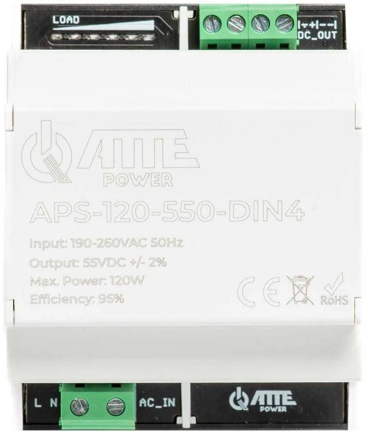 IMPULSINIS MAITINTUVAS APS-120-550-DIN4 ATTE