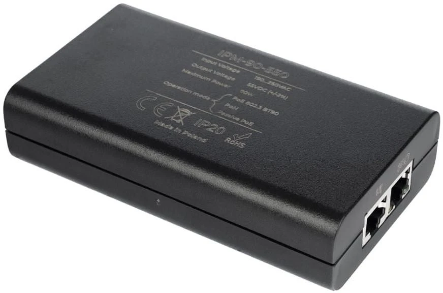 Šakotuvas Atte IPM-90-550 Midspan PoE maitinimo šaltinis, 1 kanalas