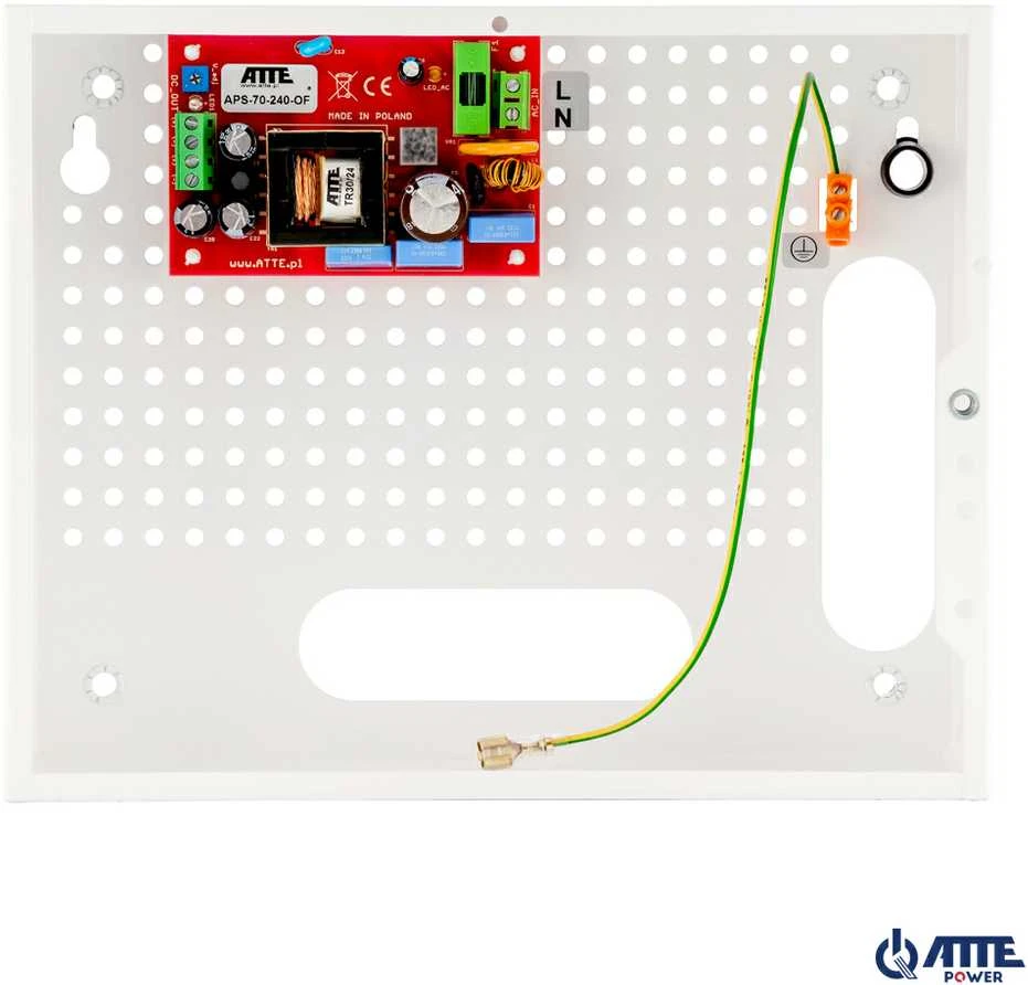 SMPS 24V 3A 72W ATTE APS-70-240-E maitinimo šaltinis