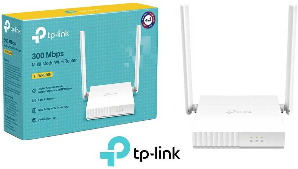 TPLINK TL-WR820N TP-Link TL-WR820N belaidis 802.11n/300Mbps 2T2R maršrutizatorius 2xLAN 1xWAN IPTV IPv6