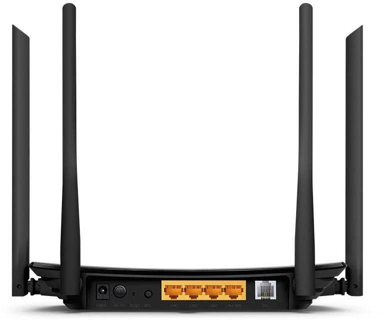 TP-LINK Archer VR300 AC1200 - Wi-Fi 5 (802.11ac) - Dviejų juostų (2,4 GHz / 5 GHz) - Ethernet LAN - VDSL2 - Juodas - Stalinis maršrutizatorius