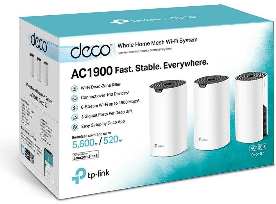 Maršrutizatorius Tp-link Deco S7 (3 vnt. pakuotė)