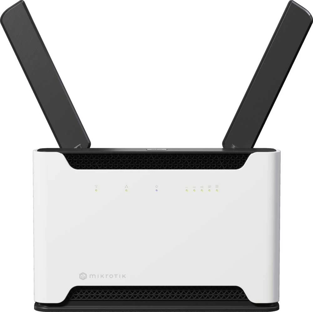 Maršrutizatorius Mikrotik „MicroTick“ | „Chateau 5G R17 ax S53UG+5HaxD2HaxD-TC&RG650E-EU“ | 802.11ax | 1200 Mbps | 10/100/1000 Mbps | Ethernet LAN (RJ-45) jungtys: 4 | Tinklo palaikymas: Ne | MU-MiMO: Taip | 1